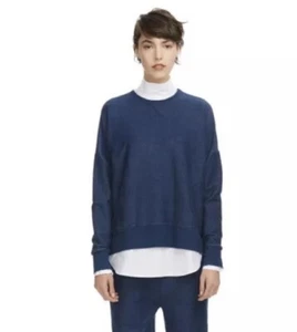 Camilla and Marc Holton Crew Indigo Sweater Sz 8 Small Designer Cotton NWT - Picture 1 of 10