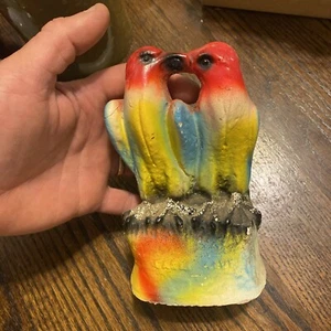 Eagle Love Chalkware Lovebirds Statue Glitzer  - Bild 1 von 8