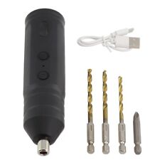 Cordless Electric Screwdriver Kit Repair Power Tool USB Charging Drill Bits