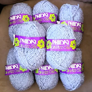 10 Skeins Gin-Fizz 036 by Phildar (37% Mohair/36% Wool/37% Acrylic) Blue - Picture 1 of 8