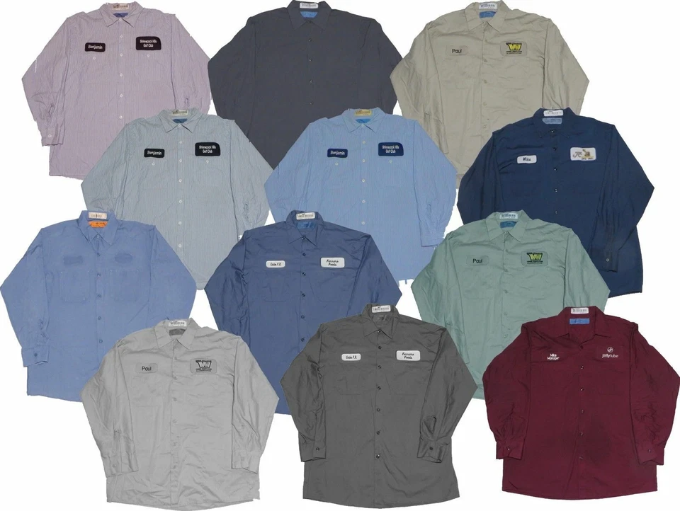 Used Work Shirts Lot 15PC - Free Shippingggggggggggggggggggggggggggggggggggggggg - Image 1 of 1