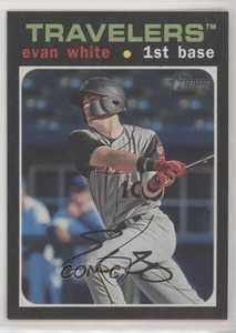 2020 Topps Heritage Minor League Edition Flip Stock Evan White #135