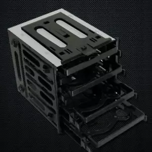 5.25" 4x 3.5" HDD SATA SSD HDD Cage Hard Drive Caddy TS.. FREE--new Adapte D4P6 - Picture 1 of 5