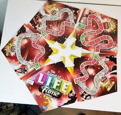 Game of Life Fame Ed Replacement Parts 5 pc game board Double sided - Image 1 of 2