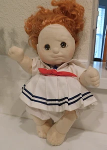 Vintage Mattel My Child Puppe 1985 rote Haare Original Matrosenkleid komplett - Bild 1 von 6