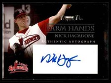 Nick Hagadone 2007 Tristar Prospects Plus Farm Hands RC Autograph Rookie Auto