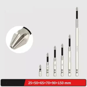 6pcs Magnetic Screwdriver Drill Magnetic Durability Drill 50/65/75/100/120/150MM - Picture 1 of 17