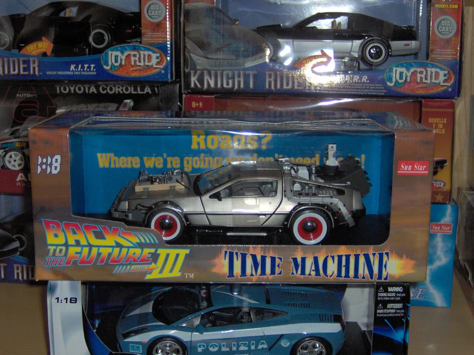 DE LOREAN BACK TO THE FUTURE 3 SUN STAR 1/18 - Immagine 1 di 1