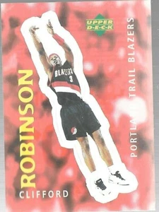 1997-98 pegatina de baloncesto Clifford Robinson 101 Trailblazers cubierta superior - Imagen 1 de 8