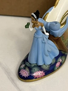 Tiana Disney Christmas Shoe Ornament Once Upon a Slipper Bradford Exchange - Picture 1 of 6