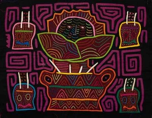 Sunrise Sugar Bowl Caterpillar Mola - Picture 1 of 10