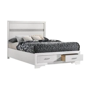Coaster Miranda 2-Drawer Storage Platform Wood Full Bed in White - Picture 1 of 6