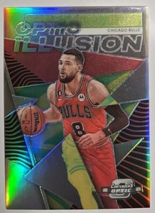2022-23 Contenders Optic Illusions ZACH LAVINE Silver Prizm - Bulls 🏀🔥