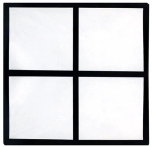 Set of 2 Sublimation Blanks 4 Panel Pillow Case DIY Polyester 17.7 x 17.7 Inches - Picture 1 of 2