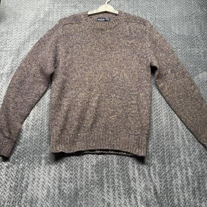 Vintage 90er Wrangler Rundhalsausschnitt Pullover Herren Medium Wollmischung Fischer meliert gesprenkelt - Bild 1 von 8