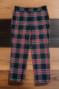 Talbots Damen Hose Gr. 14 Tartan Wolle kariert Hampshire Knöchel Karriere Urlaub - Bild 1 von 19