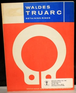 Waldes Truarc Retaining Rings Technical Manual: & Assembly Tools 1980 Catalog - Picture 1 of 8