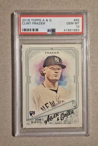 Clint Frazier RC 2018 Topps A & G Rookie Baseballkarte #65 PSA Graded GEM MT 10 - Bild 1 von 8