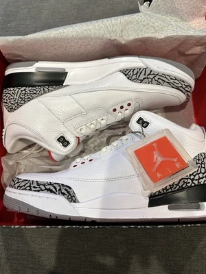 Nuevo DS Nike Air Jordan 3 Retro Cemento Talla 11.5 Foto 1 de 4