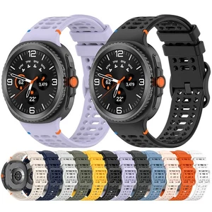 Atmungsaktives Silikon Uhrenarmband Uhrenteilfür Samsung Galaxy Watch8 Classic - Bild 1 von 26