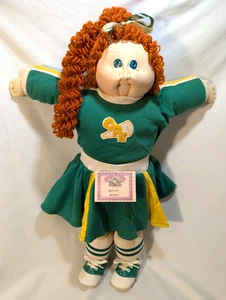 Vntg Cabbage Patch soft sculpture doll cheerleader girl Xavier Roberts 1985 CPK - Picture 1 of 18