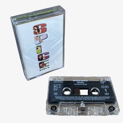 Spice Girls Spice Cassette Tape 1996 10 Track Album with Merch Card Wannabe - Image 1 of 4