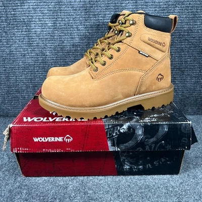 Wolverine Botas de Mano de Suelo para Mujer 10 Marrón Aislado Puntera de Acero Trabajo Deslizamiento Res de Aceite Foto 1 de 4