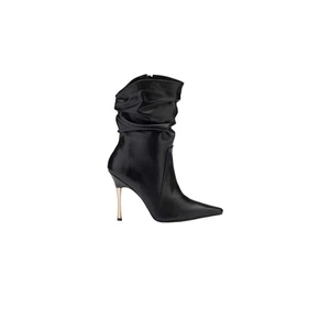 Felipe Rivera Women's Black Leather Stiletto Boot Sizes 5.5 6 6.5 8 8.5 9 9.5 10 - Picture 1 of 18