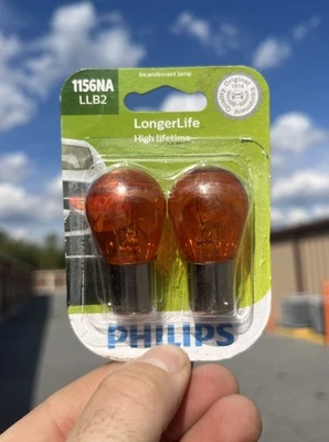 Philips LongerLife 1156NA 26,88 W Dos Bombillas Señal de Giro Delantera Luz de Repuesto Foto 1 de 2