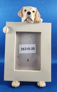Bilderrahmen gelb Labor Labrador Hund 3-D stehend Foto 2”X3” E&S Import NEU - Bild 1 von 4