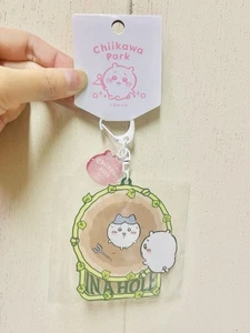 Japan Chiikawa Park Tokyo limitiert Acryl Schlüsselanhänger Anhänger Hachiware in einem Loch - Bild 1 von 3
