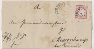DR Nº 4 Carta con reelaboración K2 Springe ehem. Hannover - Messenkamp Lauenau - Imagen 1 de 2