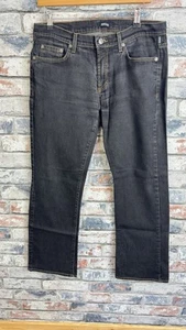 Versace Jeans Couture Mens Stonewashed Black Straight Stretch Trousers Size W34 - Picture 1 of 13