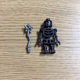 Lego Black Skeleton Era  Castle Minifigure 7079 7092 7094 With Weapon