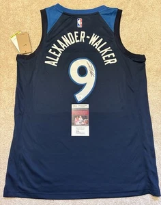 Nickeil Alexander-Walker Signed Auto Minnesota Timberwolves Jersey JSA COA - Picture 1 of 4