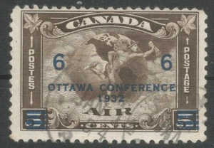 Canadá SG 318 1932 6c en 5c Marrón Profundo Fino Usado Ottawa Conferencia gato £25 - Imagen 1 de 2
