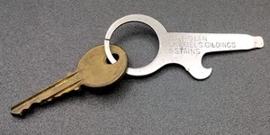 Vintage Flaschenöffner Schraubendreher Schlüsselanhänger Key Chain Werbung Sapolin - Bild 1 von 4