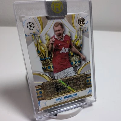 Paul Scholes 2024/25 Topps Reverence UEFA Crowned Legend Autograph /75 🔥 - Image 1 of 4