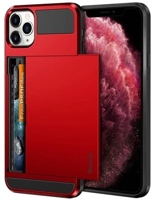 iPhone 11 Pro Case Wallet Credit Card Holder Slot Sliding Door Hidden Pocket - Image 1 of 2