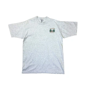 Vintage 90s Dolores Colorado USA Single Stitch T-shirt Size Large Grey 90s Retro - Picture 1 of 10