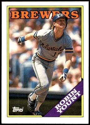 Robin Yount 1988 Topps #165 Brewers MLB READ FREE SHIPPING AutographDen - Image 1 of 2