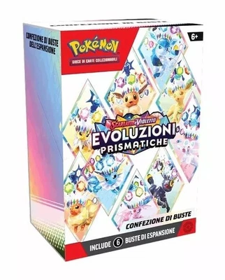 POKÉMON COMPANY INTERNATIONAL Pokemon SV8.5 Evoluzioni Prismatiche Bundle 6 buste ITA Pokémon Company Internat
