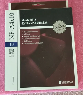 Noctua NF-A4x10 FLX 40x10mm PREMIUM FAN incl. OmniJoin Adapter Set - Image 1 of 3