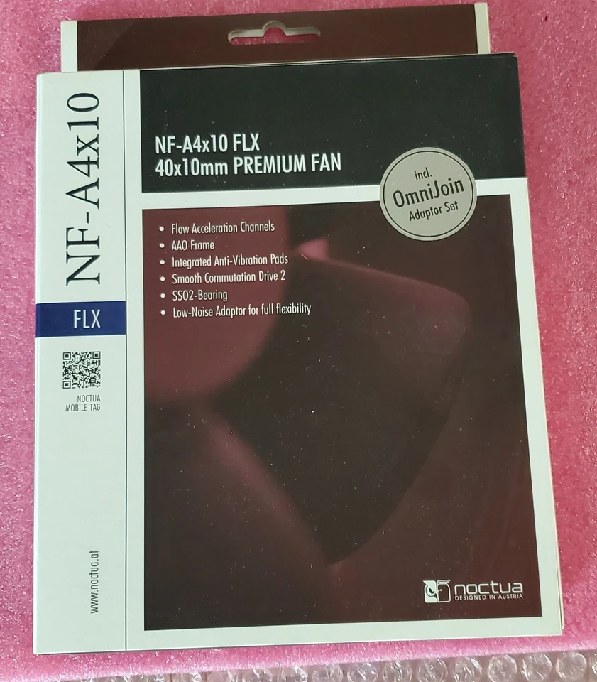 Noctua NF-A4x10 FLX 40x10mm PREMIUM FAN incl. OmniJoin Adapter Set - Image 1 of 3