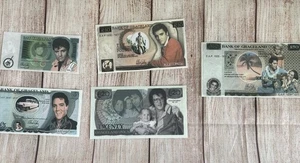 Pack of 5 Elvis Presley Music Collectible Novelty Money - Picture 1 of 5