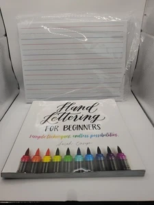 Hand Lettering for Beginners Book & White Boards for Practice - Picture 1 of 5