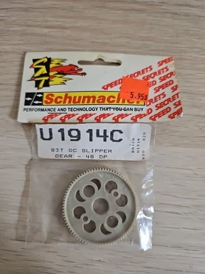 Schumacher U1914C Vintage RC R/C 83T QV Zapatilla Engranaje 48p Nuevo de Lote Antiguo Cat 2000 C2000 Foto 1 de 2