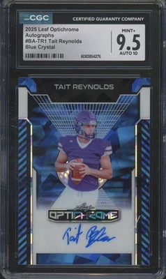 2025 Leaf Optichrome Blue Crystal Tait Reynolds 3/3 Mint+ CGC 9.5 10 Auto - Image 1 of 2