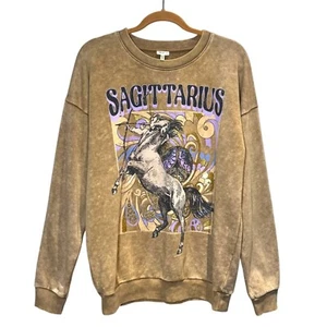 Sudadera Gráfica Zodiaco Sagitario Talla M Tostada Grange Ropa de Calle - Imagen 1 de 10