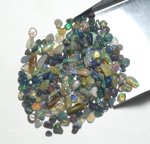 Natural Ethiopian Opal Loose Artisan Gemstone For Bracelet Supply Rough 2x3x5 mm - Picture 1 of 4